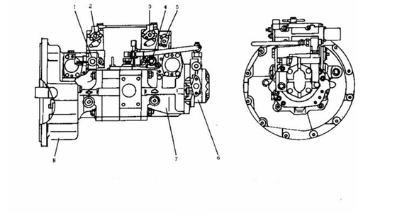 Excavator Engine Hydraulic Pump K5V200DTH K5V200DTH-9N4H Hydraulic Main Pump For Sany SY365 Excavator